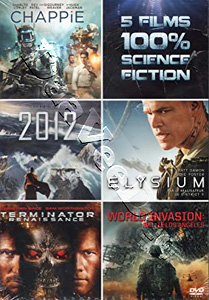 100% Science Fiction | Chappie / 2012 / Elysium / Terminator Salvation / Battle: Los Angeles  | Chappie / 2012 / Elysium / Terminator Salvation / Battle Los Angeles  DVD